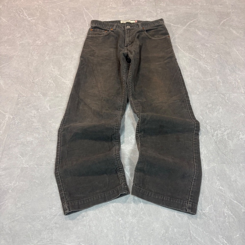 Levis 559 Relaxed Straight Corduroy Pants Mens W29 L30 Charcoal Gray 2753